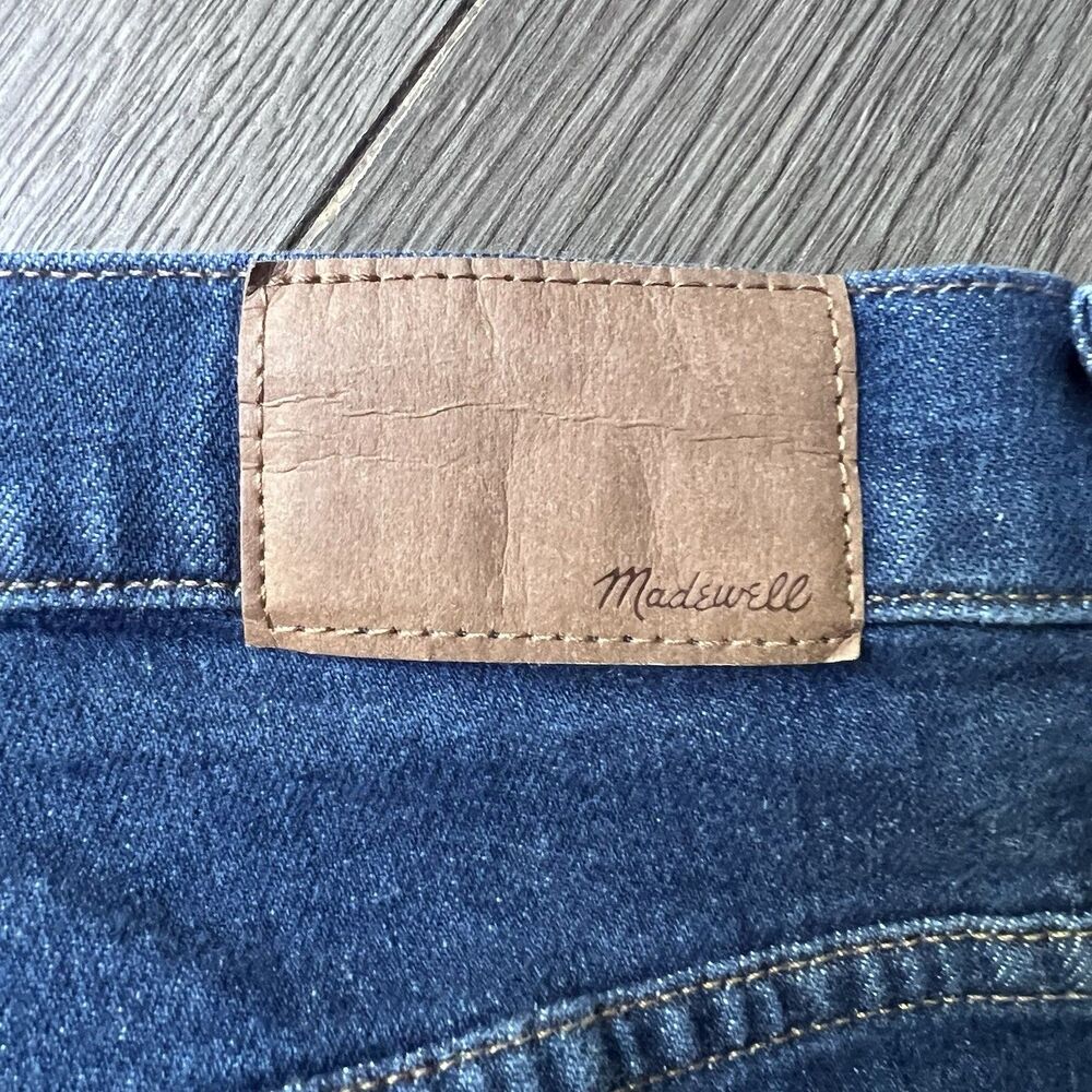 Madewell The Perfect Vintage Wide Leg Blue Denim Jeans Pants Women's 28T (28x34) - Picture 9 of 12
